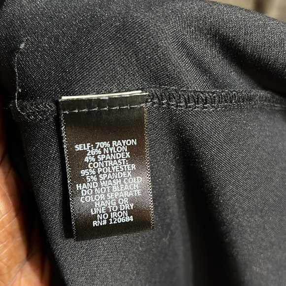 Torrid Long-Sleeve Mesh-Studded Fit-N-Flare Combo Skater Dress Black 3X - Picture 6 of 6